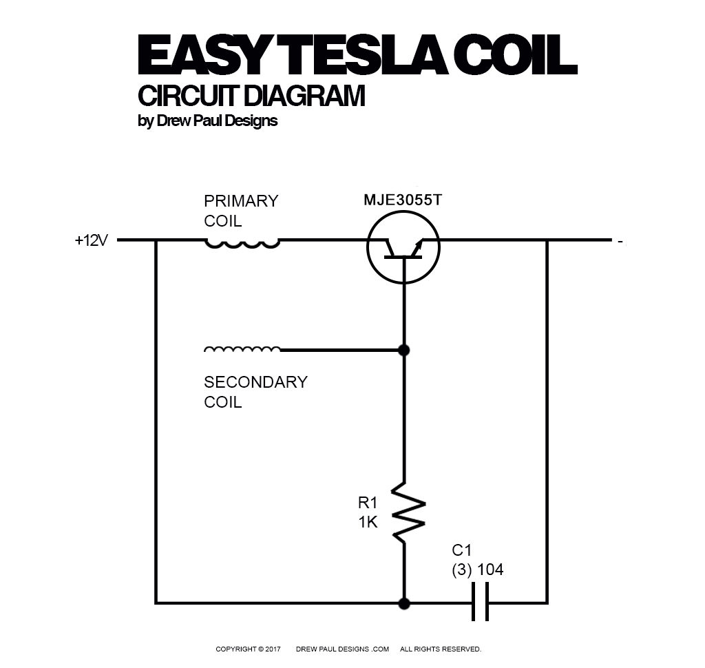 DREW PAUL DESIGNS™ | Easy Tesla Coil